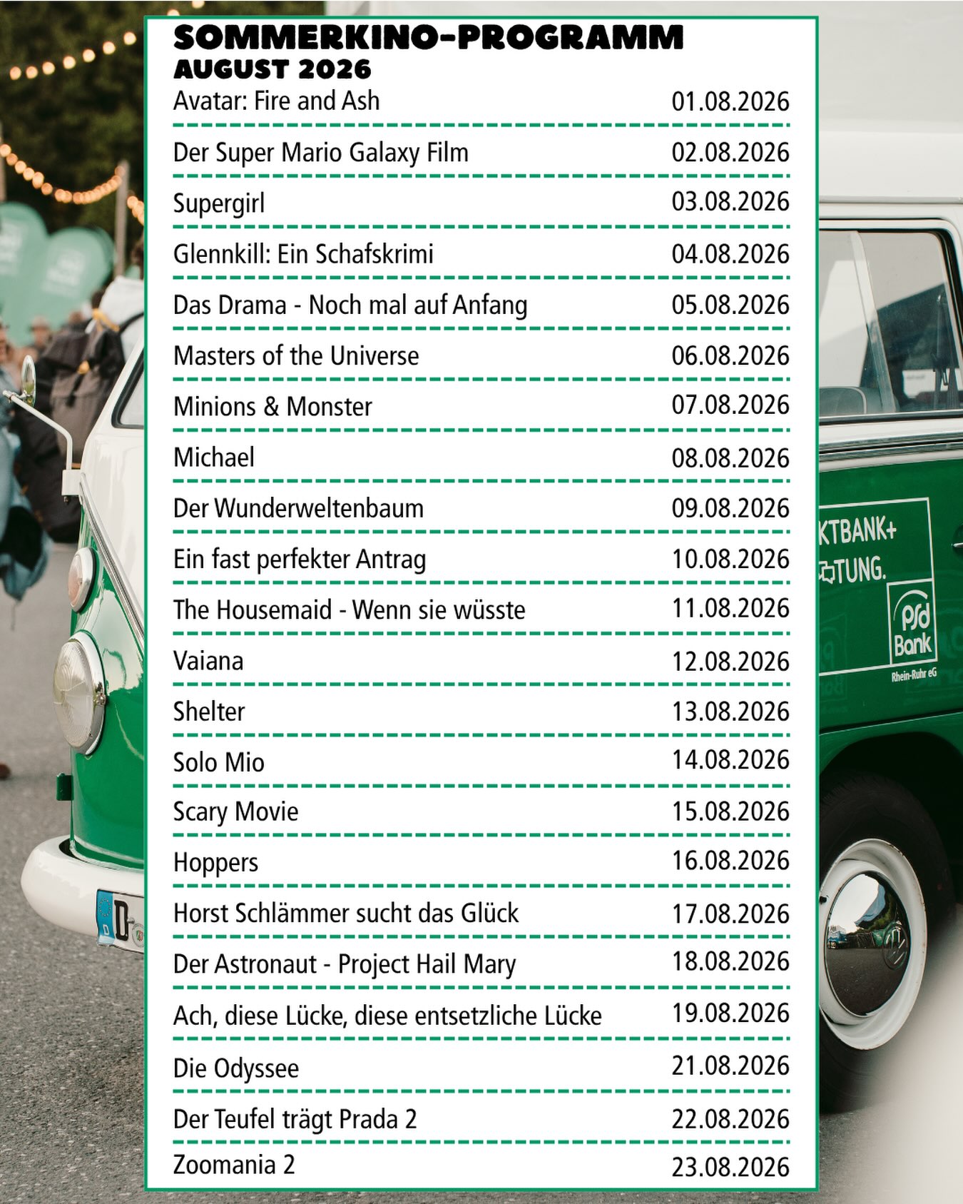 Unser Programm im August 🫶🏻