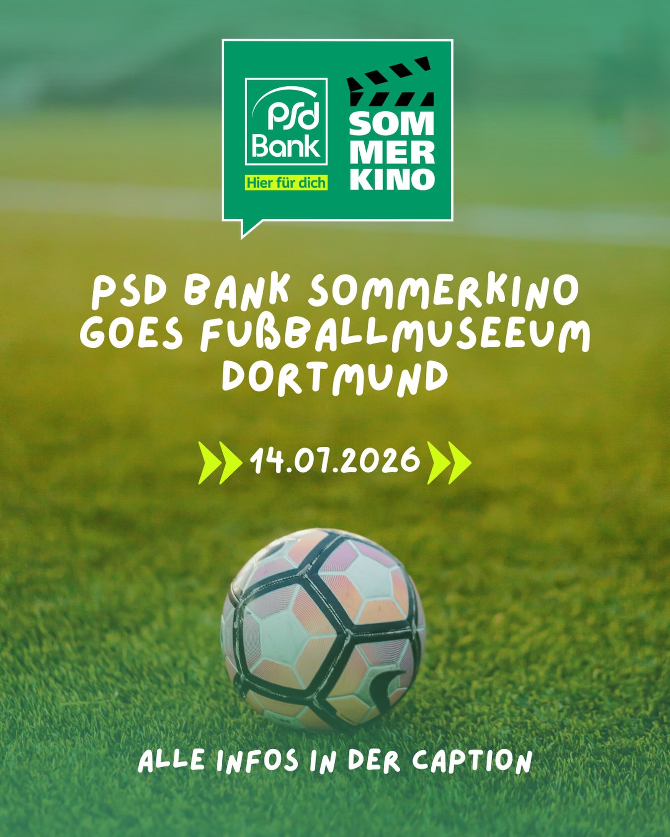 Am kommenden Dienstag sind wir von 13-18 Uhr vorm fussballmuseum mit Verlosung und einigen Überraschungen. Kommt vorbei 🥳