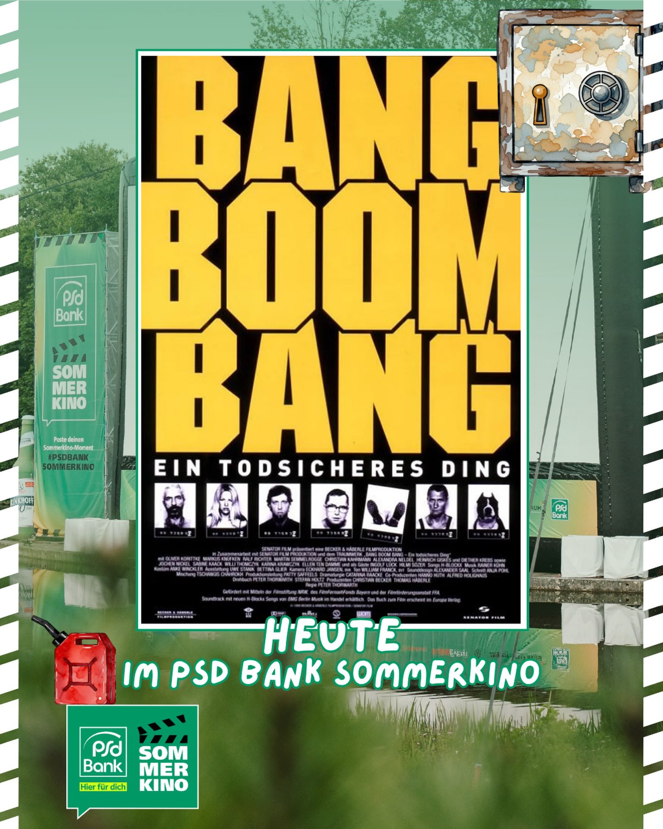 Heute bei uns im Sommerkino: BANG BOOM BANG 💥

Eigentlich könnte Keeks Leben nahezu sorgenfrei sein. Immerhin hat er mit seinem Kumpel Kalle ein Ding gedreht, für das sie ihn nicht dran gekriegt haben. So konnte er die gemeinsame Beute im Alleingang verzocken und mit beiden Händen zum Fenster rauswerfen, während Kalle seine Zeit im Knast absitzen muss. Das Blöde ist nur, dass der die Zeit hinter Gittern satt hat, kurzerhand ausbricht und plötzlich bei Keek auf der Matte steht. Und jetzt heißt es: Schnell noch irgendwie an Geld kommen, sonst könnte es ungemütlich werden... 

Kommst du rum?