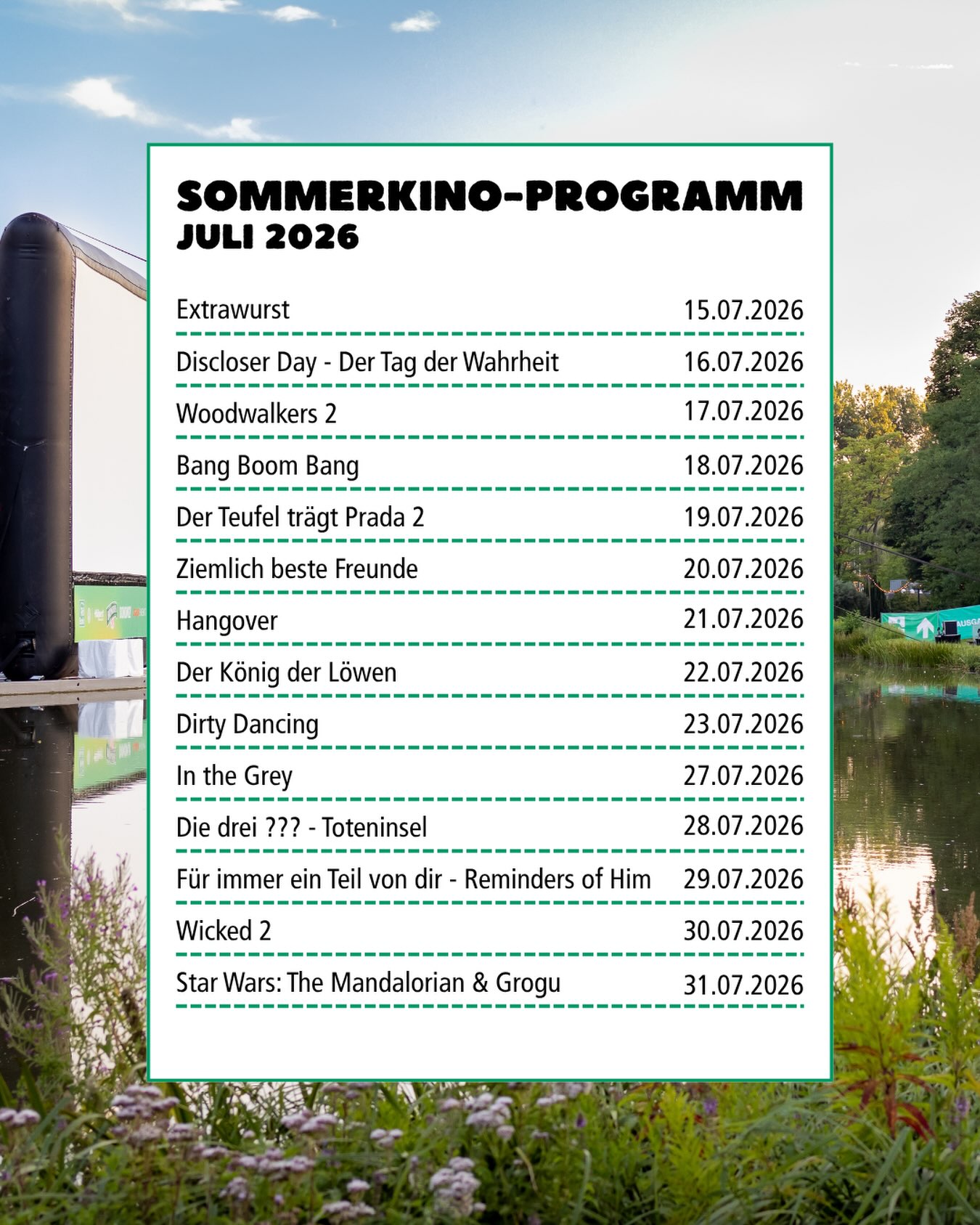 Unser Programm im Juli 🫶🏻
Wen sehen wir bei uns?